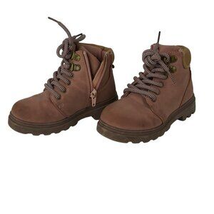 EUC Onka‎ Pink Boots Lace Up Girls Size 9